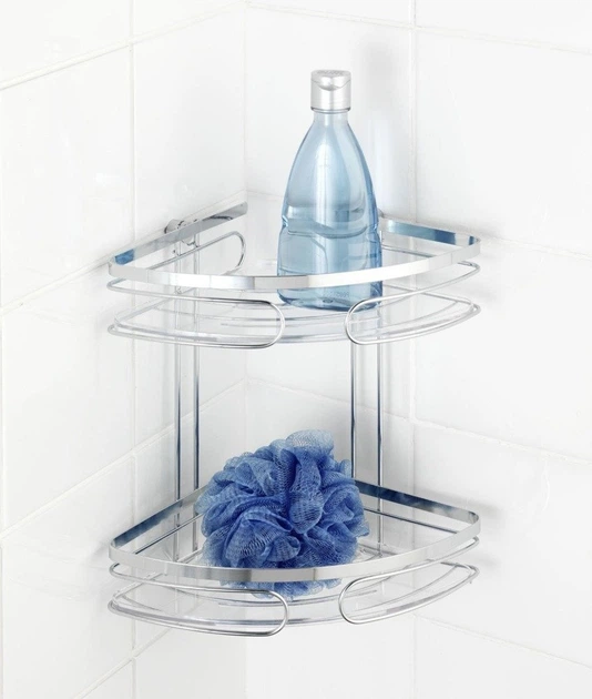 Półka łazienkowa Wenko Premium narożna 2-poziomowa (4008838204122) - obraz 3