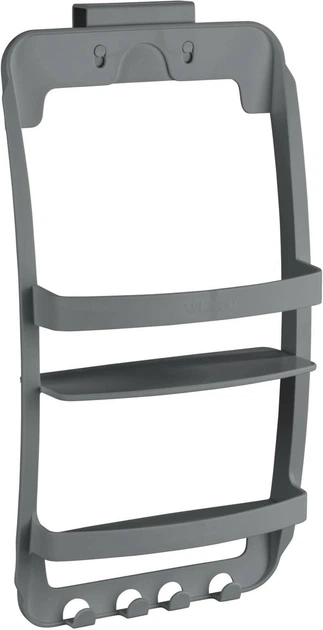 Półka łazienkowa Wenko do montowania na kabinie lub drzwiach Szara (4008838332603) - obraz 3