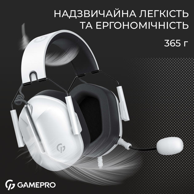 Наушники GamePro Genesis Hunter White (HS1350W) - Фото 10 Наушники GamePro Genesis Hunter White (HS1350W) - изображение 10