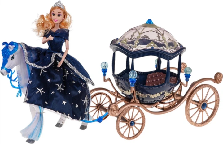 Ігровий набір Чарівна карета з лялькою Синій (5903864980752) - зображення 2