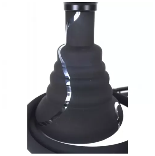 Кальян Yahya ZL01 Black 41 см Яхья Черный Нержавеющая сталь, алюминий Клик-система полный комплект - изображение 2