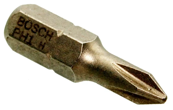 Біта Bosch PH1 L=25 мм (bit001) - Фото 2 Біта Bosch PH1 L=25 мм (bit001) - зображення 2