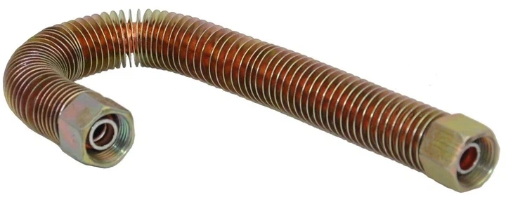 Трубка на компрессор, L=240 мм, гайка 3/8×3/8, 19×19 мм (комп536) - изображение 2