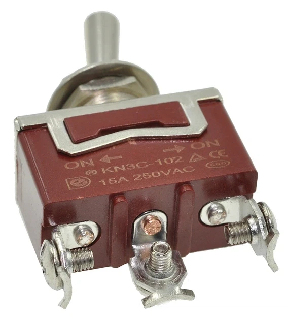 Кнопка перемикач Daier KN(3)C-102 для інструментів (ON-OFF, 3 pin, 15A, 250VAC). Артикул: кн1393 - зображення 3