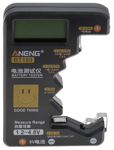 Тестер батареек ANENG BT189 типа NDC/AA/AAA/таблетка (ins543) - изображение 2