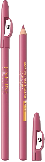 Карандаш для губ контурный Eveline 12 Pink 7 г (93677) (5907609339294 ...