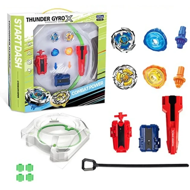 Бейблейд BeyBlade X 2 волчка, запускное устройство, металл-пластик, игровая арена - изображение 4