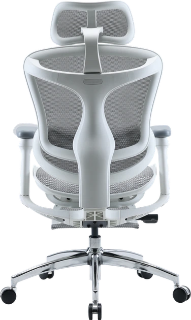 Крісло офісне з підставкою для ніг Sihoo DORO C300L Mesh White with footrest - зображення 2