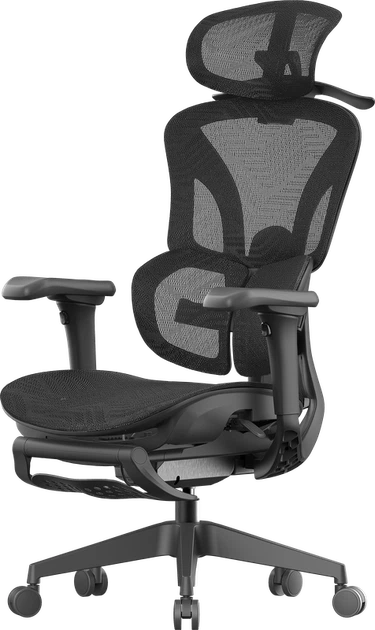 Крісло офісне OfficePro OC950B Black - зображення 6