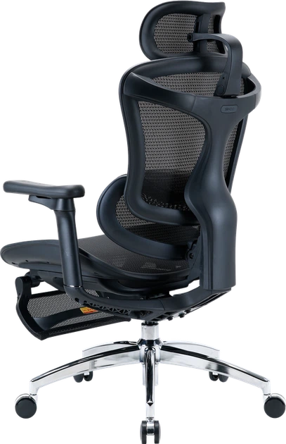 Крісло офісне з підставкою для ніг Sihoo DORO C300L Mesh Black with footrest - зображення 6