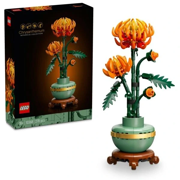 Конструктор LEGO Botanicals Хризантема 278 деталей (10368) - изображение 2