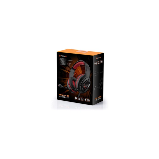 Наушники REAL-EL GDX-7590 Black-Red - изображение 10