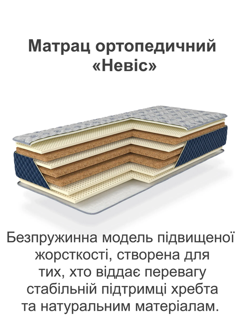 Матрац ортопедичний Невіс 1600*2000 безпружинний - зображення 2
