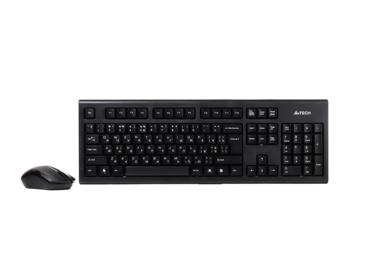 Беспроводной комплект клавиатура и мышь A4Tech 3000N 2.4 ГГц Black (3000N GK-85+G3-200N) - Фото 2 Беспроводной комплект клавиатура и мышь A4Tech 3000N 2.4 ГГц Black (3000N GK-85+G3-200N) - изображение 2