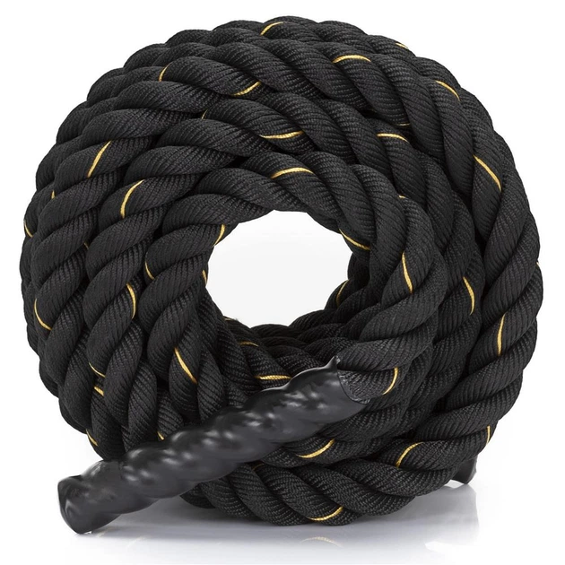 Канат для вправ для кросфіту Actiget 9 м чорний ACT0015 (5908455308182)   - зображення 8