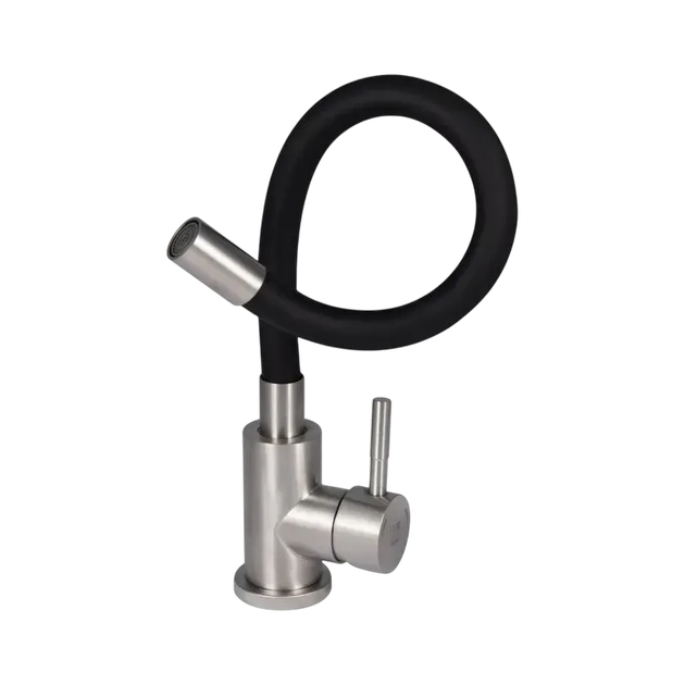 Комплект кухонної мийки Lidz Handmade H5050 Brushed Steel 3,0/1,0 мм - зображення 7