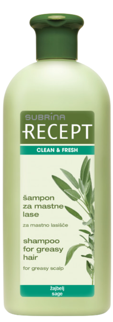 Шампунь для волосся Subrina Professional Recept Clean & Fresh 400 мл (3838980522147) - зображення 1