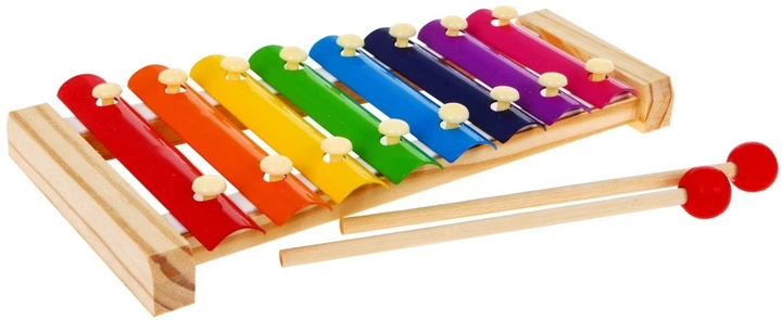 Drewniane cymbałki Tęczowe blaszki i pałeczki (5903864903102) - obraz 2