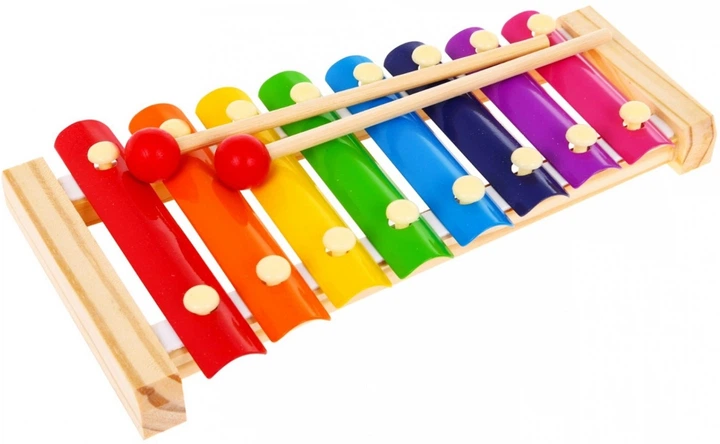 Drewniane cymbałki Tęczowe blaszki i pałeczki (5903864903102) - obraz 5