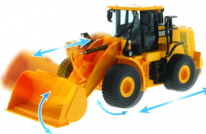 Колісний навантажувач на радіокеруванні Carrera Cat 950M 1:24 RC 37025007 (9003150160861) - зображення 4