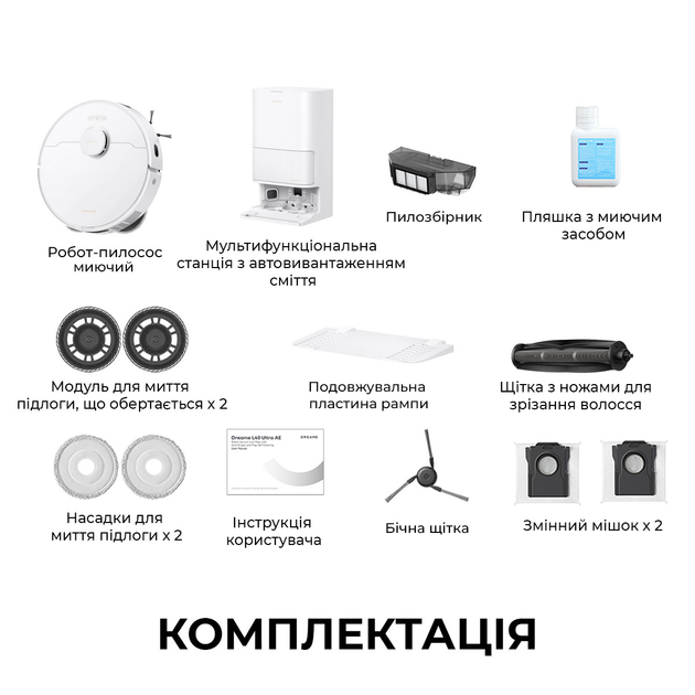 Робот-пылесос моющий Dreame Bot L40 Ultra CE White - изображение 13