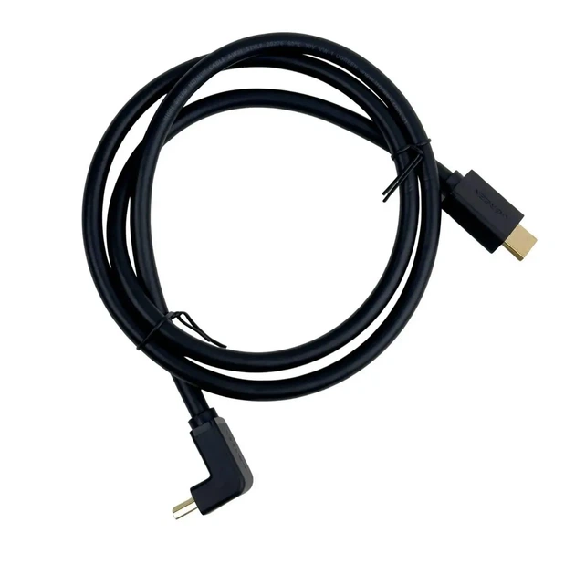 Кабель UGREEN HDMI 4K Cable Male to Male 90 Degree Black 1м - Фото 3 Кабель UGREEN HDMI 4K Cable Male to Male 90 Degree Black 1м - зображення 3