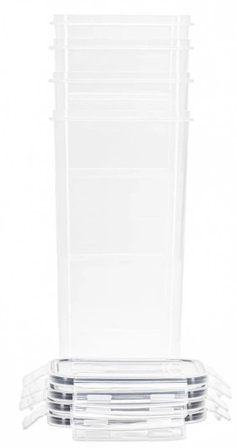 Komplet pojemników do przechowywania żywności Springos KI0172 z naklejkami przeźroczyste 24 szt (5908455307321) - obraz 2