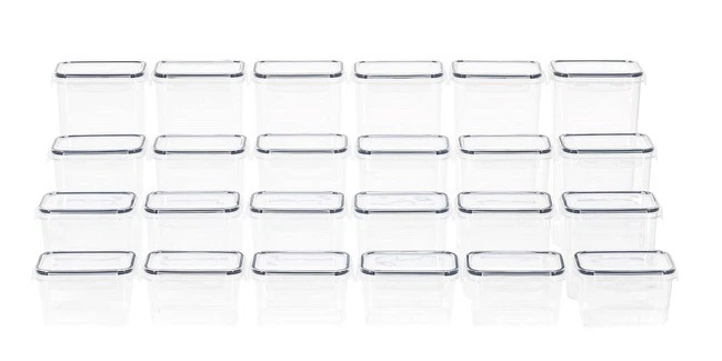 Komplet pojemników do przechowywania żywności Springos KI0172 z naklejkami przeźroczyste 24 szt (5908455307321) - obraz 4