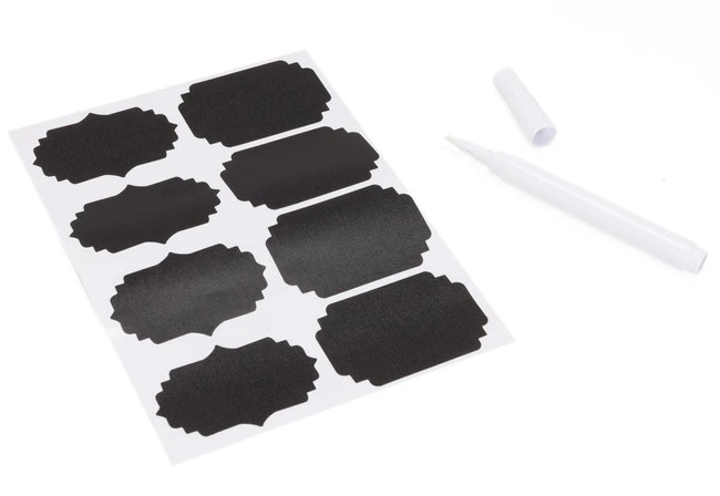 Komplet pojemników do przechowywania żywności Springos KI0172 z naklejkami przeźroczyste 24 szt (5908455307321) - obraz 5