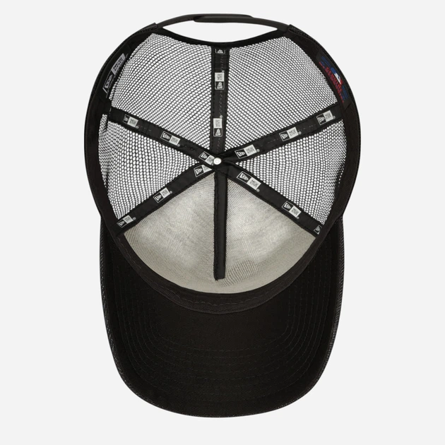 Кепка літня New Era Bob Logo 9Forty Trucker Dodgers 12523912 One Size Чорна (194790986351) - зображення 5