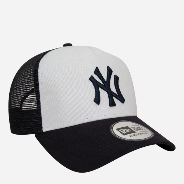 Czapka z daszkiem z siatką New Era Team Block Trucker Nyy 12380796 One Size Granatowy/Biały - obraz 4