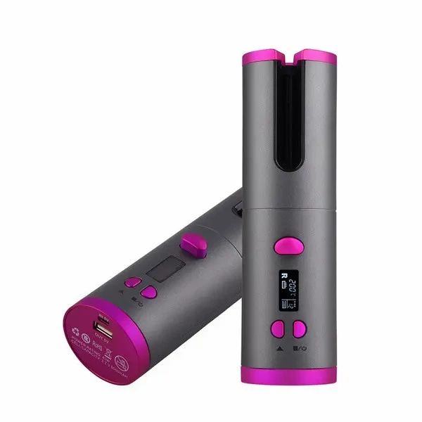 Стайлер для завивки волосся RAMINDONG RD 060 бездротова плойка з 6 налаштуваннями таймера та ЖК-дисплеєм - зображення 9