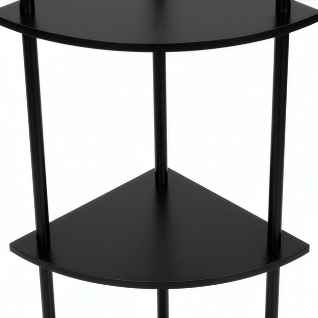 Regał SPRINGOS HA7546 narożny 147 cm Czarny (5908455306966) - obraz 2