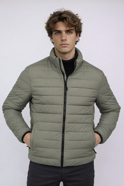 Куртка чоловіча 3XL колір оливковий YUKI ЦБ-00291302 - Фото 3 Куртка чоловіча 3XL колір оливковий YUKI ЦБ-00291302 - зображення 3