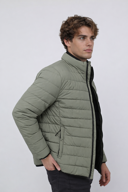 Куртка чоловіча 3XL колір оливковий YUKI ЦБ-00291302 - Фото 5 Куртка чоловіча 3XL колір оливковий YUKI ЦБ-00291302 - зображення 5