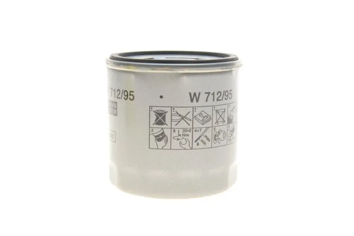 Фільтр масляний VW Caddy IV/Golf VI/VII/Seat Leon 1.0-1.6TSI 10- MANN-FILTER W 712/95 - изображение 4