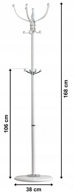 Вішалка для одягу ModernHome by Multistore 14 гачків (GH-8010 WHITE) - зображення 3