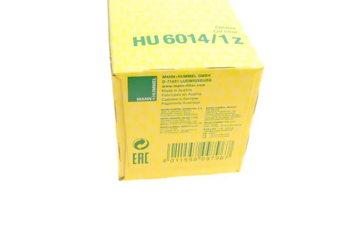 Фільтр масляний BMW 1 (F21)/3 (F30/F80)/5 (F10)/7 (G11/G12) 12- (B37/B38/B47/B48) MANN-FILTER HU60141Z - Фото 5 Фільтр масляний BMW 1 (F21)/3 (F30/F80)/5 (F10)/7 (G11/G12) 12- (B37/B38/B47/B48) MANN-FILTER HU60141Z - изображение 5
