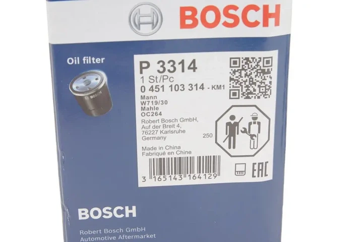 Фільтр масляний VW T5/Caddy 1.6-2.0i 95-15 BOSCH 0 451 103 314 - изображение 5