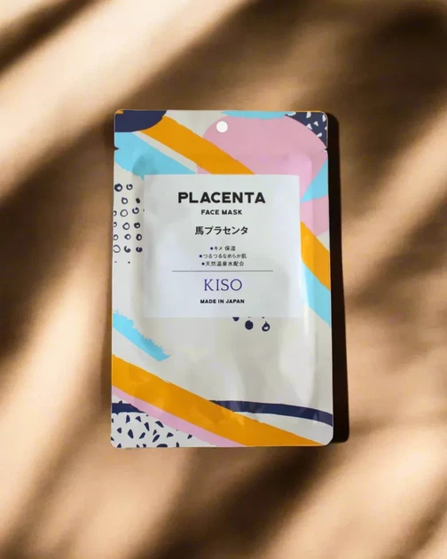 KISOCARE Placenta Face Mask тканинна маска з плацентою, 1 шт - зображення 2