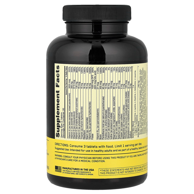 Комплекс для мужчин Optimum Nutrition "Opti-Men" мужские мультивитамины и минералы со смесью трав (90 таблеток) - изображение 2
