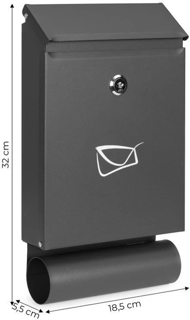 Skrzynka pocztowa ModernHome by Multistore stal nierdzewna AIE-ATS26(5905817010394) - obraz 8