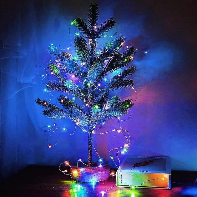 LED гірлянда RGB Fairy Light String 20 метрів 200 LED 3АА для декору - Фото 3 LED гірлянда RGB Fairy Light String 20 метрів 200 LED 3АА для декору - зображення 3