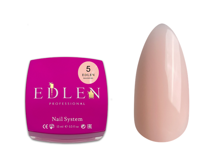Гель для наращивания Edlen Builder Gel № 05 15 мл - Фото 1 Гель для наращивания Edlen Builder Gel № 05 15 мл - изображение 1