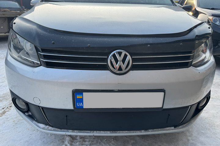 Зимова накладка на решітку (нижня) Матова для Volkswagen Touran 2010-2015 рр - зображення 2