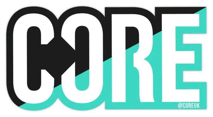 Наклейка (стікер) на самокат/скейт Tilt (Core Classic наклейка (стікер) Split Black/Teal) - Фото 1 Наклейка (стікер) на самокат/скейт Tilt (Core Classic наклейка (стікер) Split Black/Teal) - зображення 1