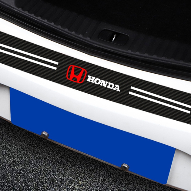 Захисна плівка накладка на, бампер для хонда Honda Карбон-наклейка світловідбивні написи - зображення 2