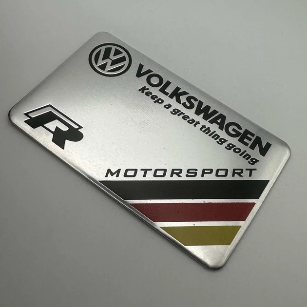 Наклейка Rline VW Volkswagen (Фольксваген) металева 80 мм 55 мм шильдик табличка - Фото 2 Наклейка Rline VW Volkswagen (Фольксваген) металева 80 мм 55 мм шильдик табличка - зображення 2