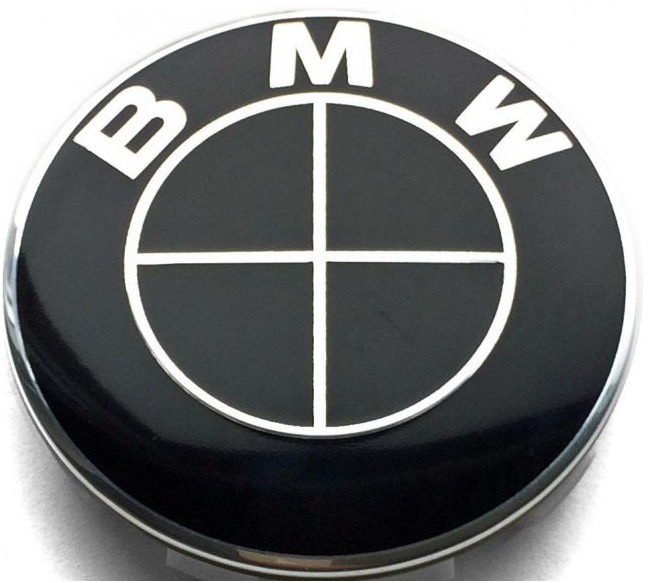 Значок BMW 82 мм. Эмблема БМВ на капот и багажник 51148132375 82 мм знак черная - изображение 5