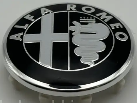 Колпачок Альфа ромео Alfa Romeo 60 мм 56 мм заглушка в диск чернst хром - Фото 3 Колпачок Альфа ромео Alfa Romeo 60 мм 56 мм заглушка в диск чернst хром - изображение 3